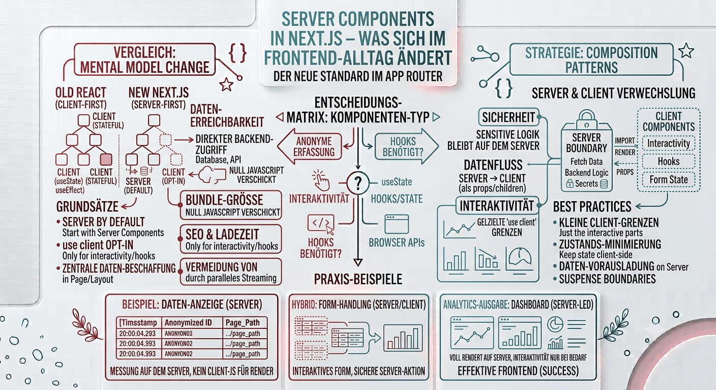 Server Components in Next.js – was sich im Frontend-Alltag ändert