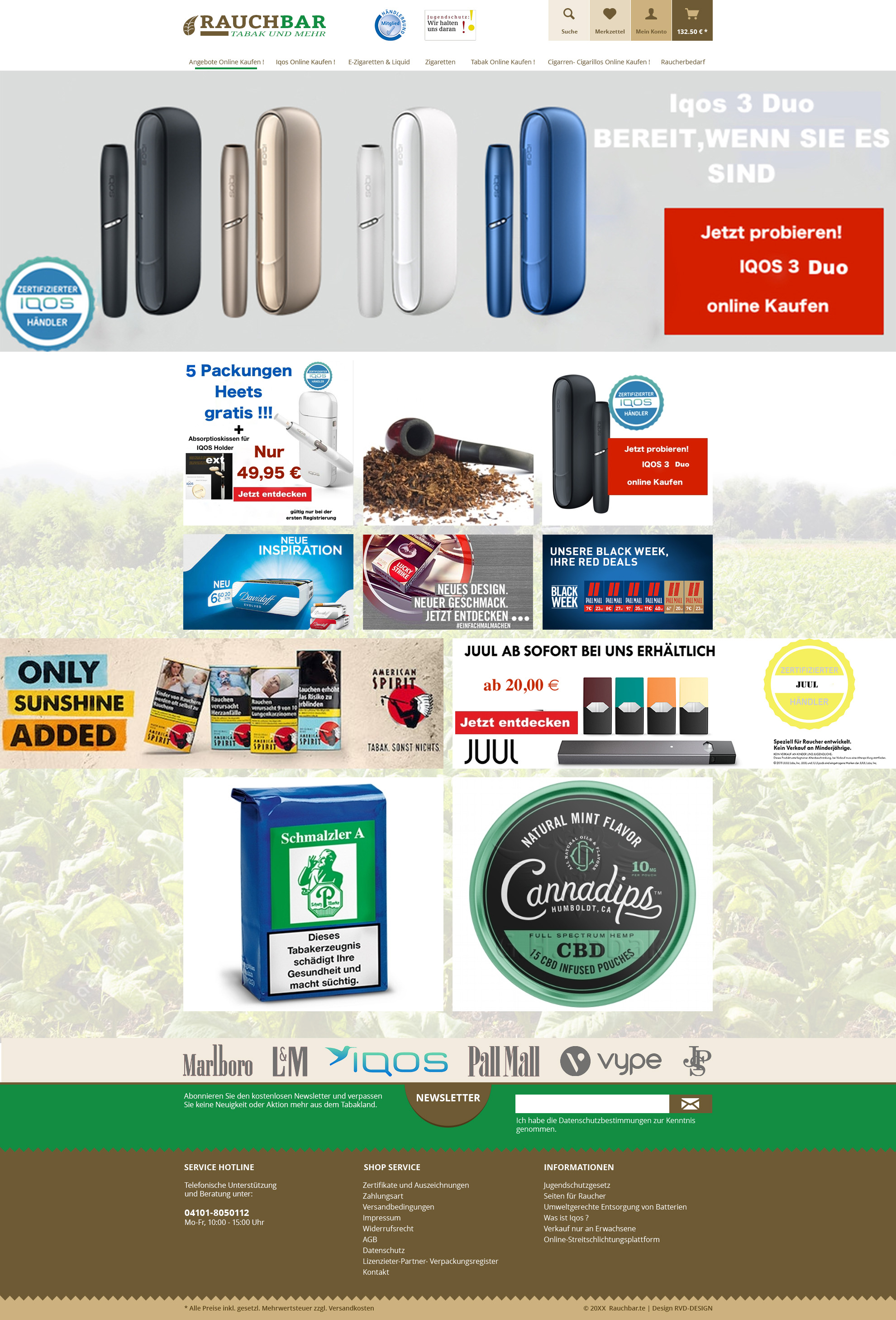 Rauchbar Tabakhandel